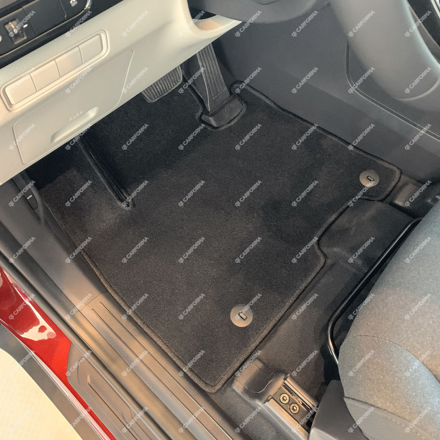 Ворсовые коврики на KIA Carnival IV 7 мест с оттоманками 2020&nbsp;-&nbsp;2025 в Тюмени