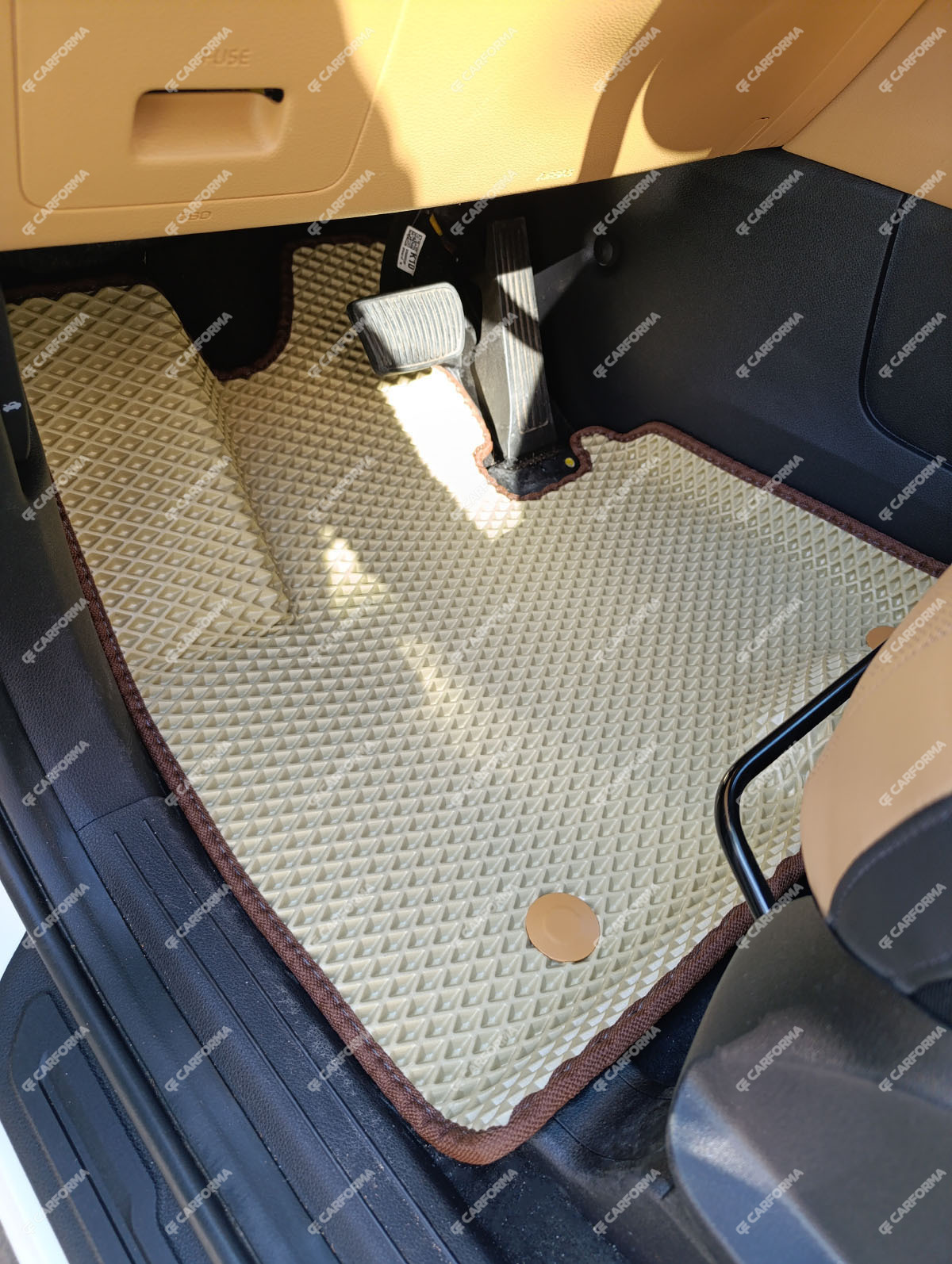 EVA коврики на KIA Carnival IV 7 мест без оттоманок 2020&nbsp;-&nbsp;2025 в Тюмени