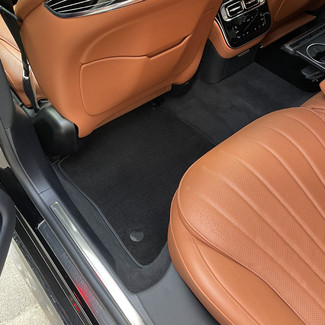 Ворсовые коврики на Mercedes S (W223, V223) 2020 - 2025 в Тюмени