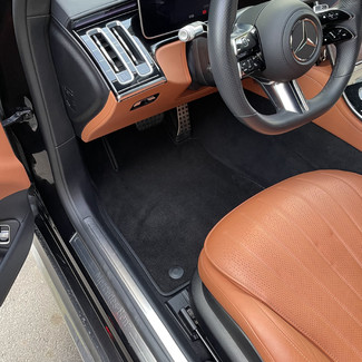 Ворсовые коврики на Mercedes S (W223, V223) 2020 - 2025 в Тюмени
